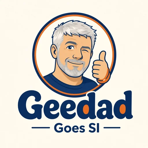 Geedad – a cartoon of Peter giving a wink and thumbs up